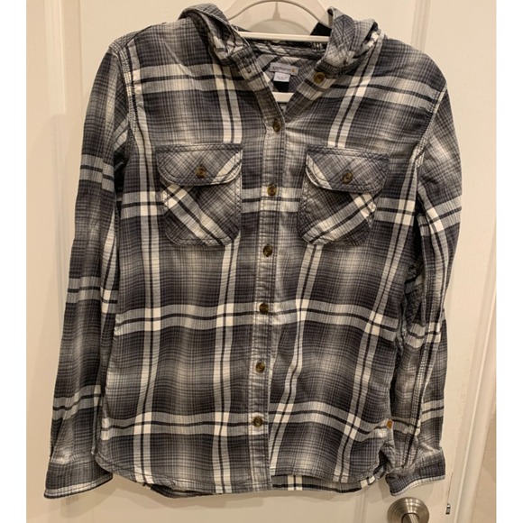 Carhartt Other - Carhartt Hoodie Checkered Blue Gray Sz XS (0/2)